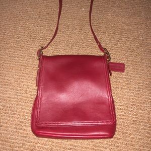 Authentic Red Coach Legacy Crossbody bag